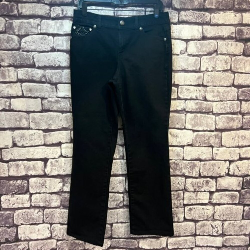 Style & Co Black Straight Leg Jeans Size 6